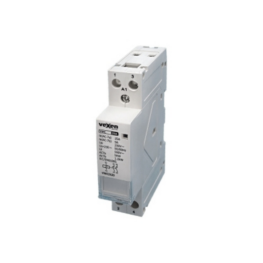 Modulārais kontaktors 2NO, 25A, AC230V, VMC2520, Vexen