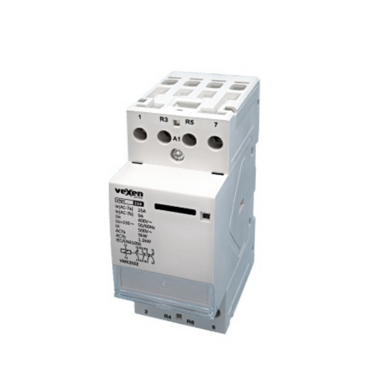 Modulārais kontaktors 2NO, 2NC, 25A, AC230V, VMC2522, Vexen