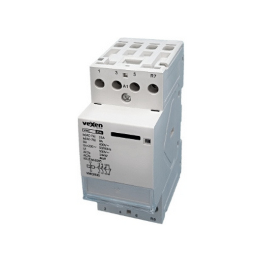 Modulārais kontaktors 3NO, 1NC, 25A, AC230V, VMC2531, Vexen