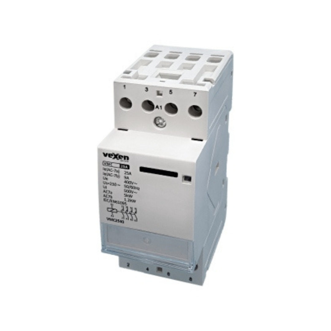 Modulārais kontaktors 4NO, 25A, AC230V, VMC2540, Vexen