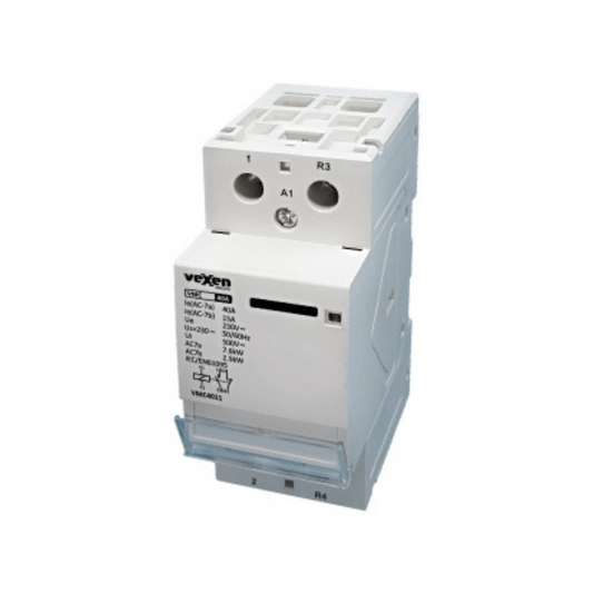 Modulārais kontaktors 1NO, 1NC, 40A, AC230V, VMC4011, Vexen