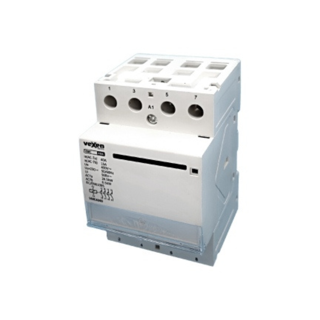 Modulārais kontaktors 4NO, 40A, AC230V, VMC4040, Vexen