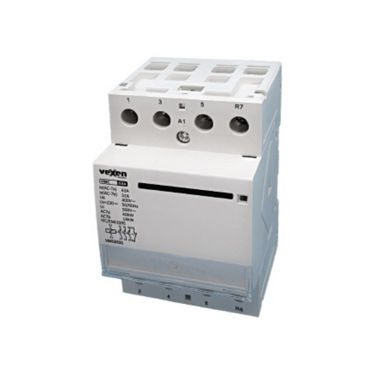 Modulārais kontaktors 3NO, 1NC, 63A, AC230V, VMC6331, Vexen