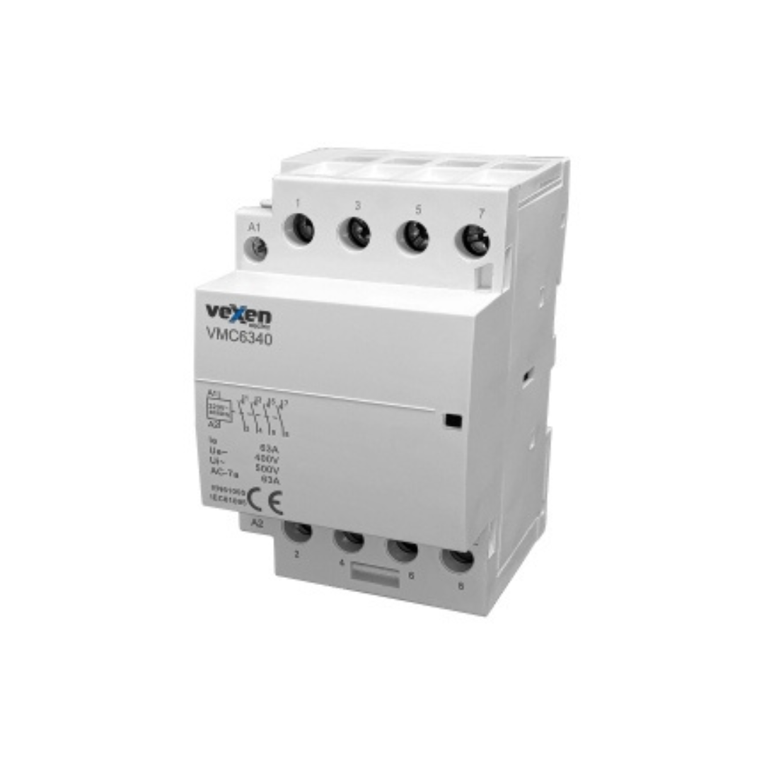 Modulārais kontaktors 4NO, 63A, AC230V, VMC6340, Vexen