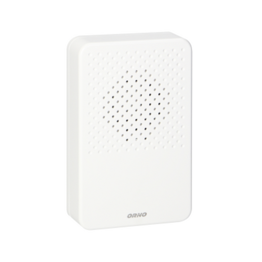 Durvju zvans vientoņu, LARK MAXI AC, 30-80dB, IP20, 105x163mm, balts, OR-DP-MR-161/W, ORNO