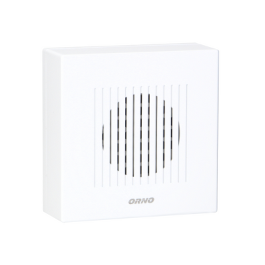 Durvju zvans vientoņu, RINGIL MINI AC, 230V, IP20, balts, OR-DP-MR-160/W, ORNO