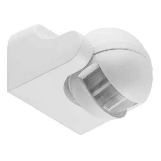Kustības sensors, balts, virsapmetuma, 180 grādi, 12m darbības radius, IP44, 1200W, Thorgeon