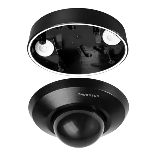 Klātbūtnes sensors melns, virsapmetuma / zemapmetuma, 360 grādi, 20m darbības radius, IP44, 1000W, Thorgeon