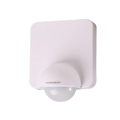 Kustības sensors, balts, virsapmetuma, 360 grādi, 8m darbības radius, IP54, 1200W, Thorgeon