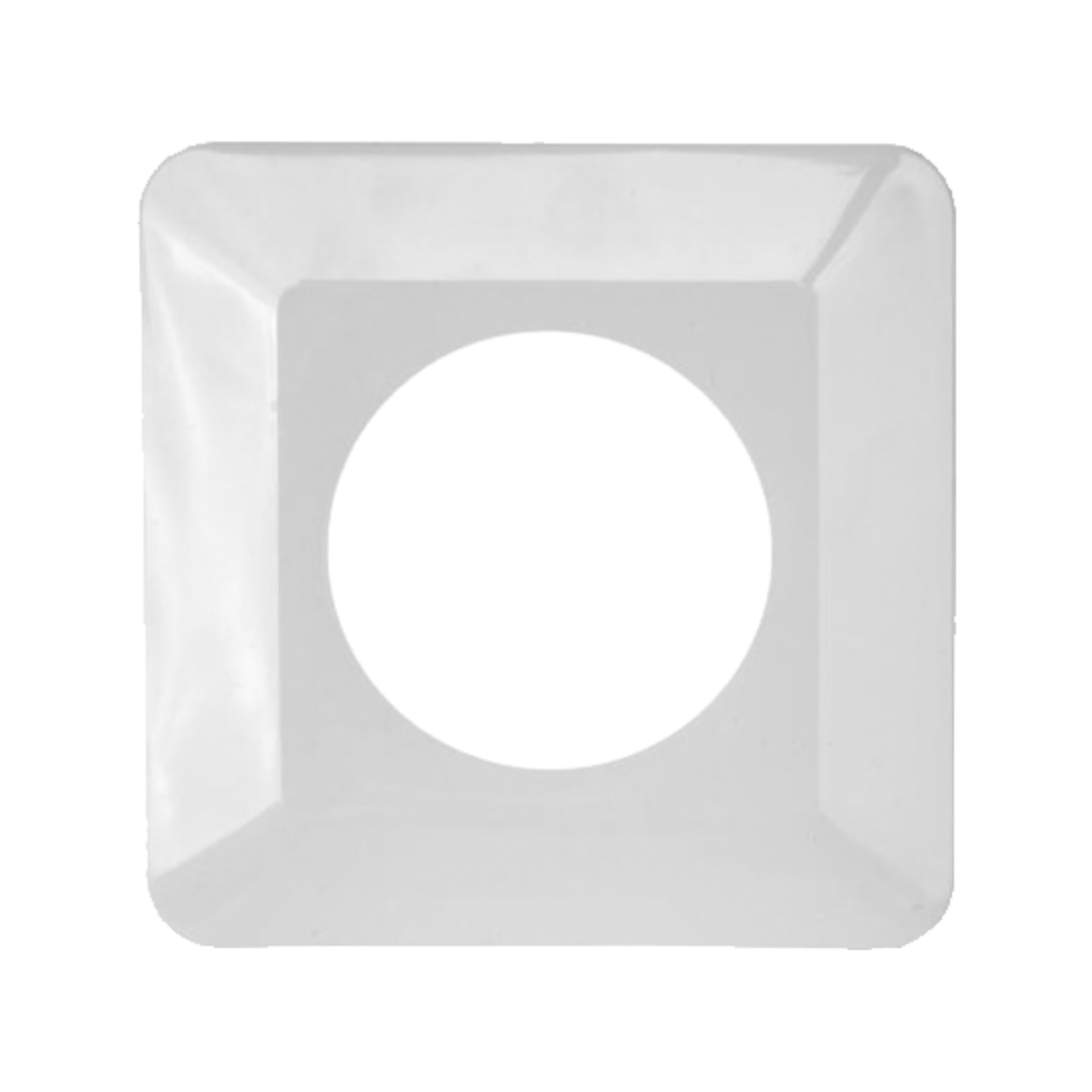 Sienas plāksne liekama zem slēdža, lai nesmērējas siena apkārt slēdzim, balta, 090/W