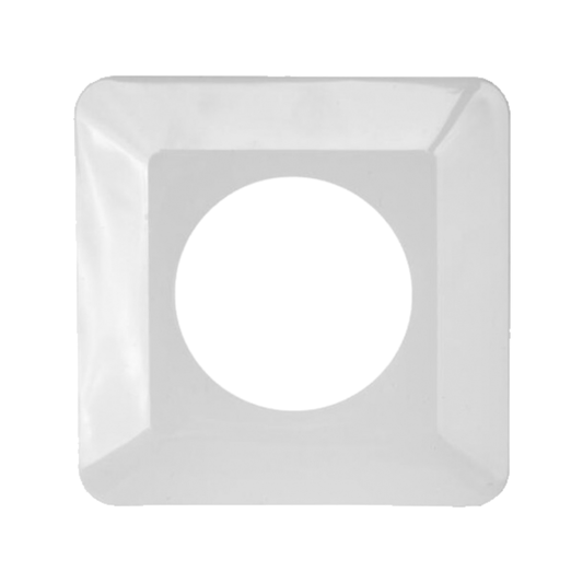 Sienas plāksne liekama zem slēdža, lai nesmērējas siena apkārt slēdzim, balta, 090/W