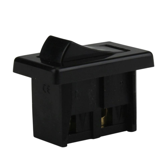 Mikroslēdzis iebūvējams, melns, 2A, 250V, 50Hz, 40646L