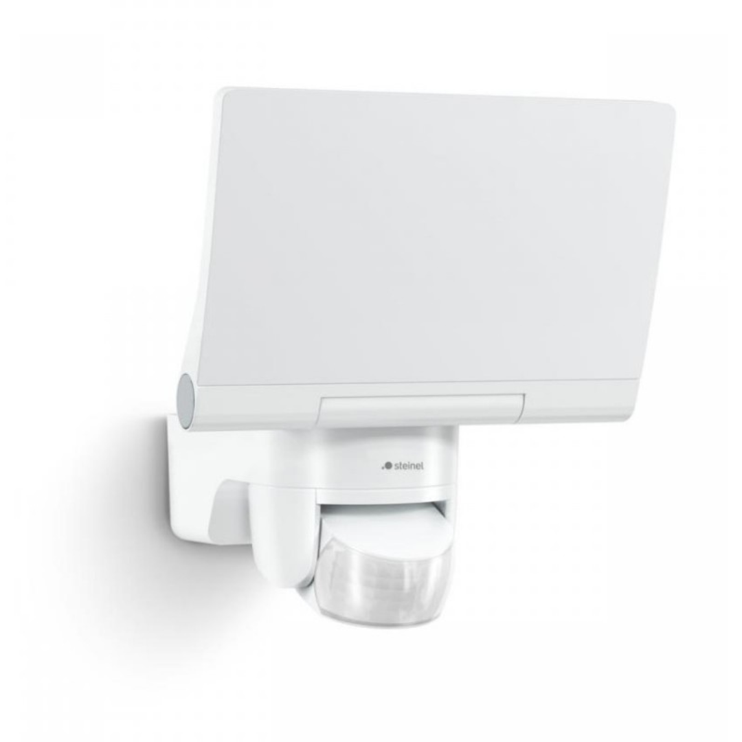 LED prožektors ar kustības sensoru, balts, 13.7W, 1550lm, 3000K, sensora attālums 10m un 180°, IP44, XLED home 2 S, STEINEL