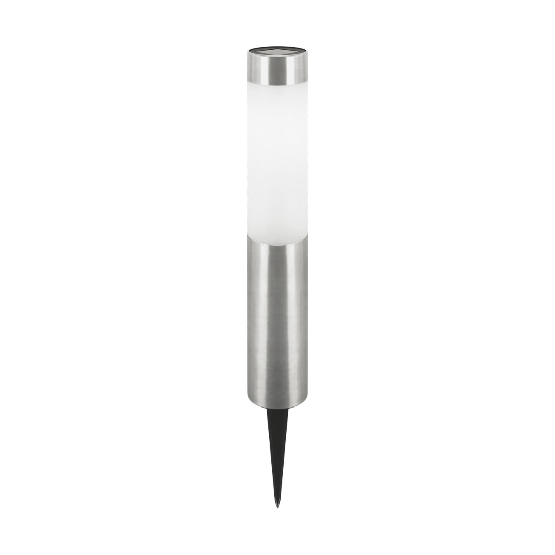 Āra dārza gaismeklis ar saules bateriju Solar MIRON LED, 0.06W, IP44, CW (6500K), 35000h, hroms, STRUHM