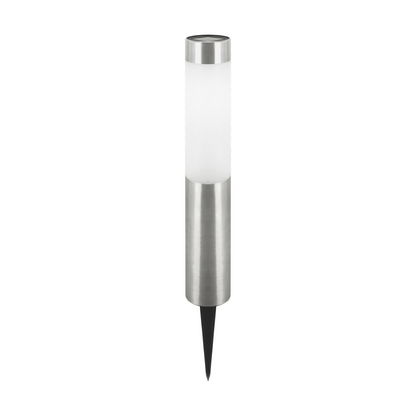 Āra dārza gaismeklis ar saules bateriju Solar MIRON LED, 0.06W, IP44, CW (6500K), 35000h, hroms, STRUHM