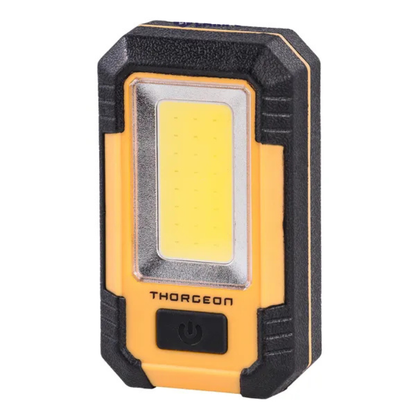 LED lukturis darbām, 3W, 500Lm, IPX4, iebūvēts akumulators 3600mAh, darbības laiks līdz 4 stundām, Power Bank funkcija, THORGEON