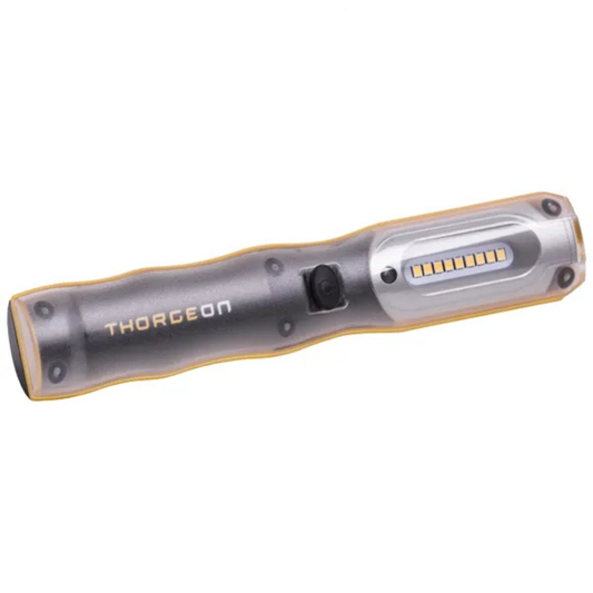 LED lukturis ar magnētu, ūdensizturīgs IP54, 5W + 3W, 500Lm, iebūvēts akumulators 2500mAh, darbības laiks līdz 3 stundām, THORGEON