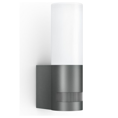 Āra sienas gaismeklis ar kustības sensoru, antracīts, LED, 11.3W, 3000K, 729lm, IP44, sensora attālums 10m un 180°, soft light start, L 605 S, STEINEL
