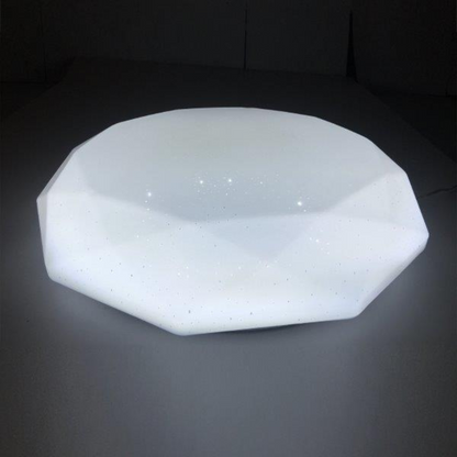 Griestu dimējams LED gaismeklis ar pulti, var vadīt arī caur viedtalruni, TUYA, 48W, SMD2835, RGB, 3600Lm, 3000-6500K, D510*H110 mm, Spector Light