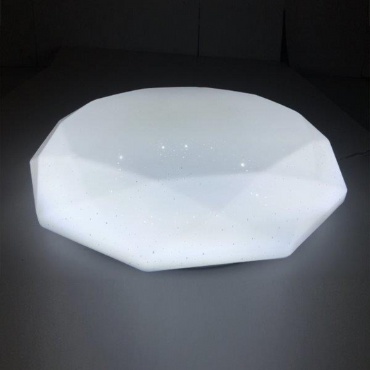 Griestu dimējams LED gaismeklis ar pulti, var vadīt arī caur viedtalruni, TUYA, 48W, SMD2835, RGB, 3600Lm, 3000-6500K, D510*H110 mm, Spector Light
