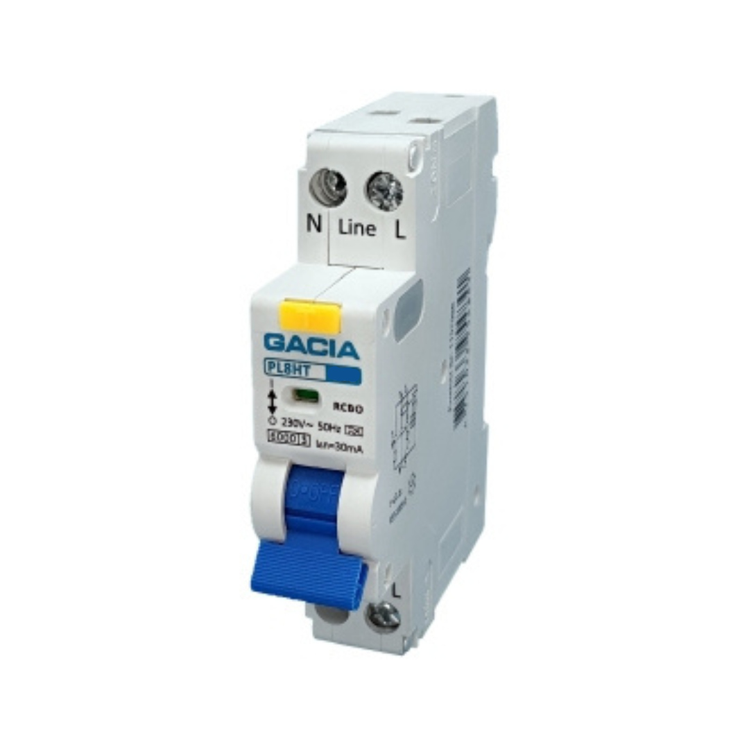 Kombinētais strāvas noplūdes automātslēdzis, aizņem 1 MODULI !, PL8HT 1P+N C10 30mA 6KA (Type A)