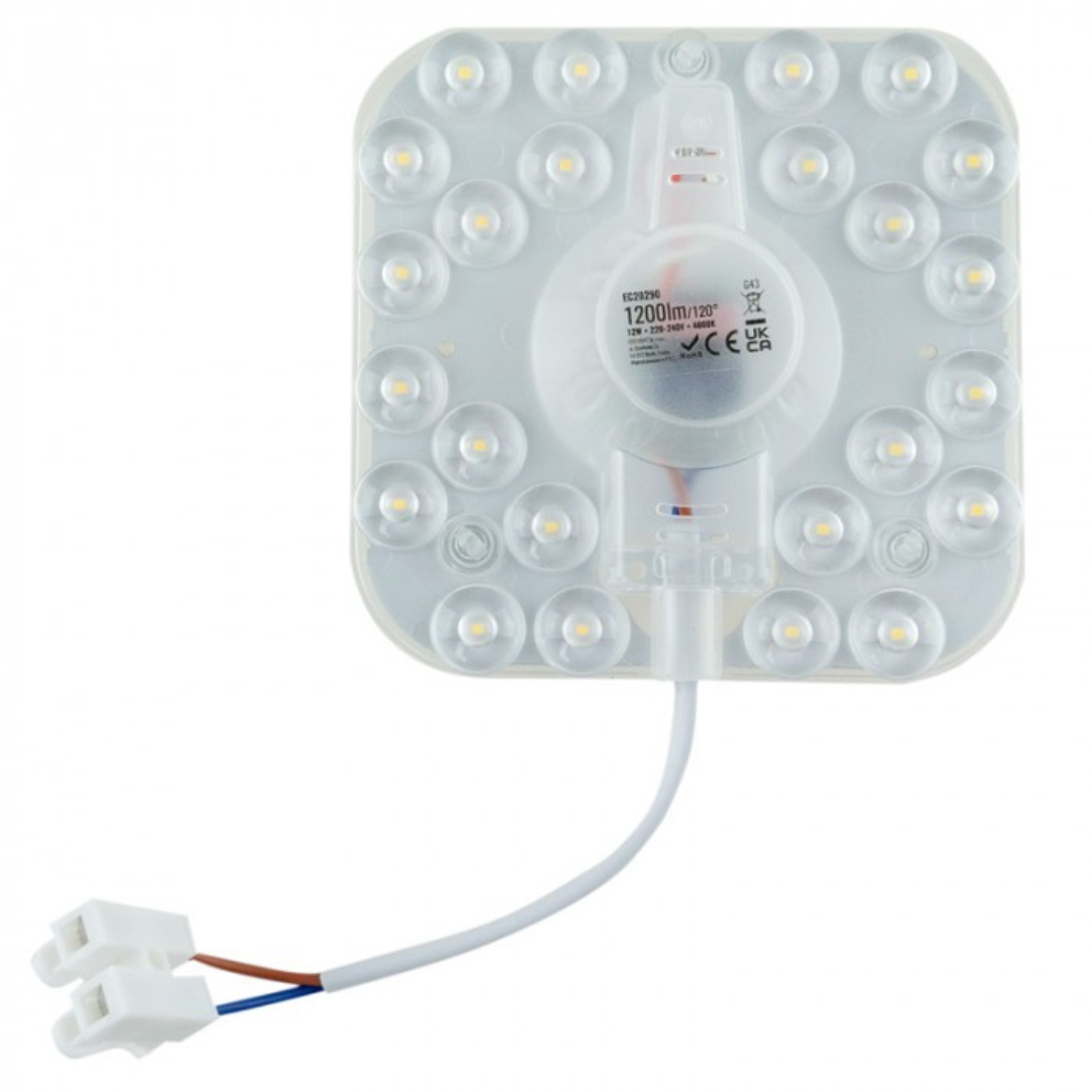 LED modulis / griestu lampas ieliktnis, 12W, 4000K, 1200lm, 220-240V, IP20, ECOLIGHT