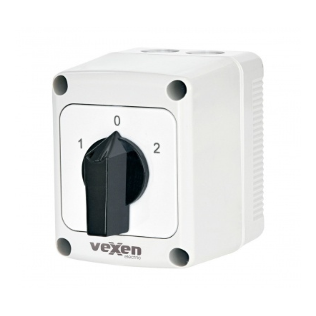 Paketslēdzis 1-0-2, 3P, 25A, IP65, PNRS2553, Vexen