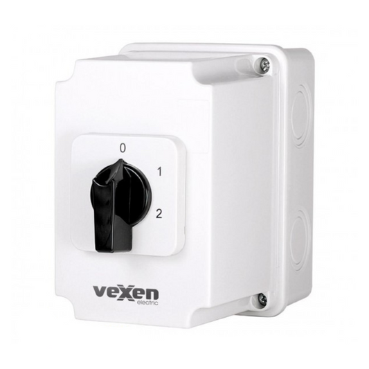 Daudzpakāpju paketslēdzis 0-1-2, 3P, 40A, IP65, PN2RS40135, Vexen