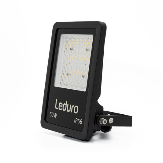 LED Prožektors PRO5, IP65, 50W, 4000K, 7500Lm, 217x177x44mm, melns, LEDURO