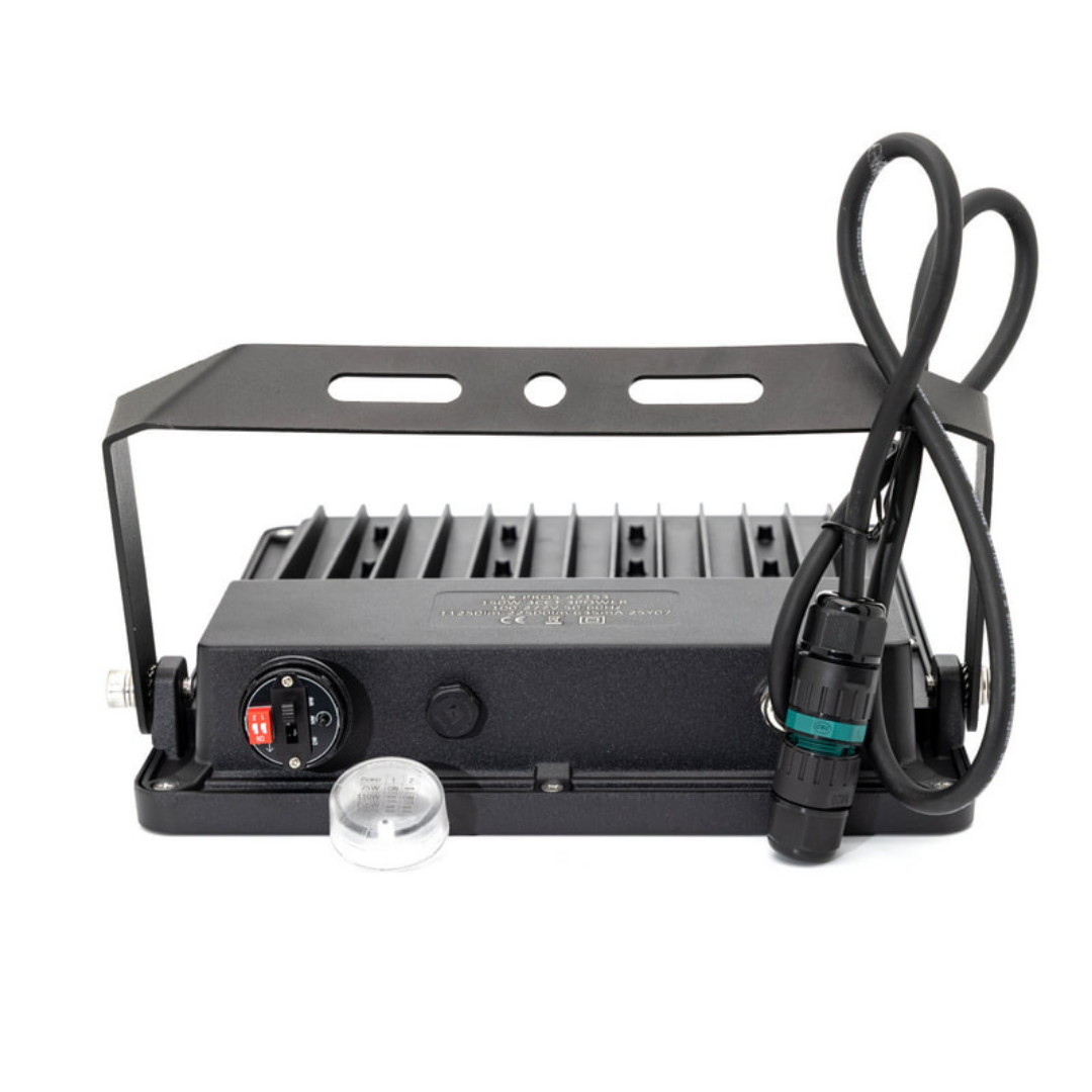 LED Prožektors PRO5, IP65, ar maināmu jaudu 150W/113W/75W, 3CCT, 3000K/4000K/6000K, 22500lm/16875lm/11250lm, 320x288x55mm, melns, LEDURO