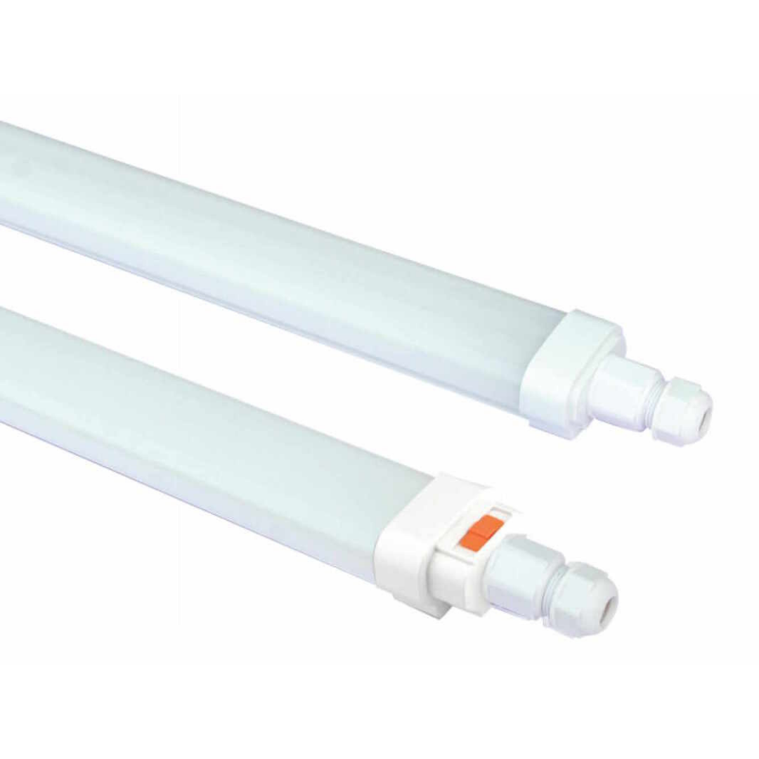 Lineārais LED gaismeklis, IP66, ar regulējamu jaudu 40W–50W–60W un CCT izvēles iespēju 3000K/4000K/6500K, 7250lm/5438lm/3625lm, 1.5m (1490mm) LEDURO PIKE60