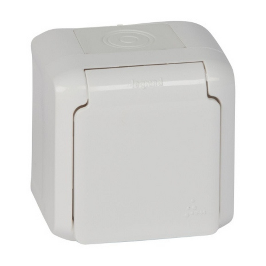 Rozete v/a, a/z, IP44, balta, 16A, 250V, Forix, Legrand