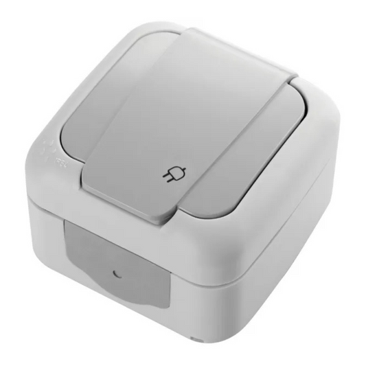 Kontaktligzda a/z IP54, pelēka, virsapmetuma, VIKO