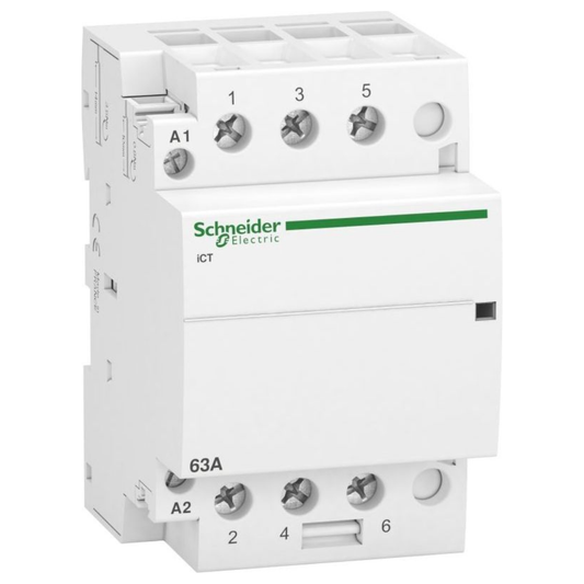 Modulārais kontaktors 3NO, 63A, AC 220-240V, iCT, Acti9