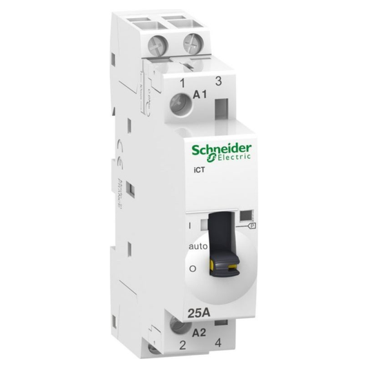 Modulārais kontaktors ar manuālu vadību 2NO, 25A, AC 220-240V, iCT, Acti9