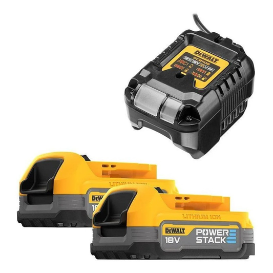 DeWALT POWERSTACK komplekts lādētājs + 2x1.7Ah 18V