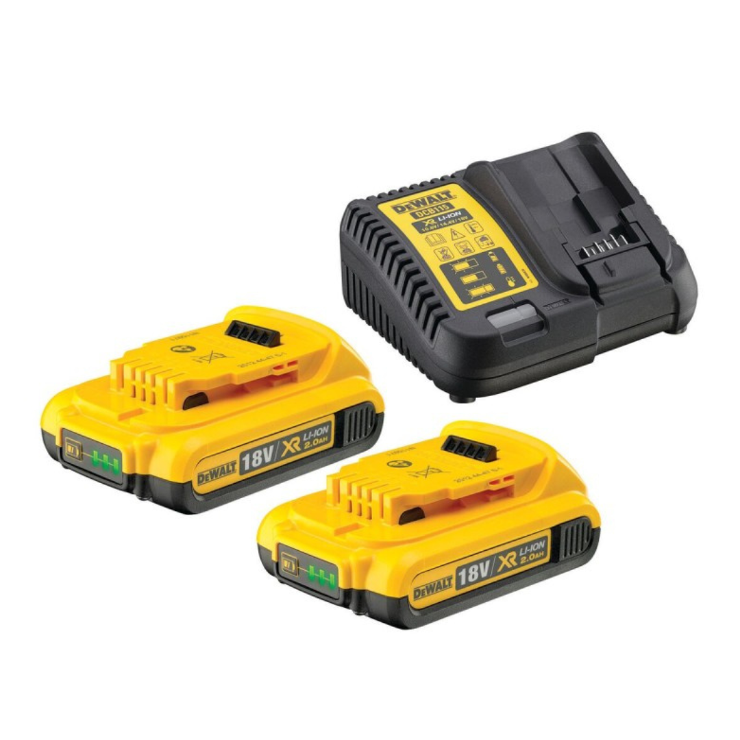 DeWalt 2x2.0Ah akumulatoru komplekts 18V