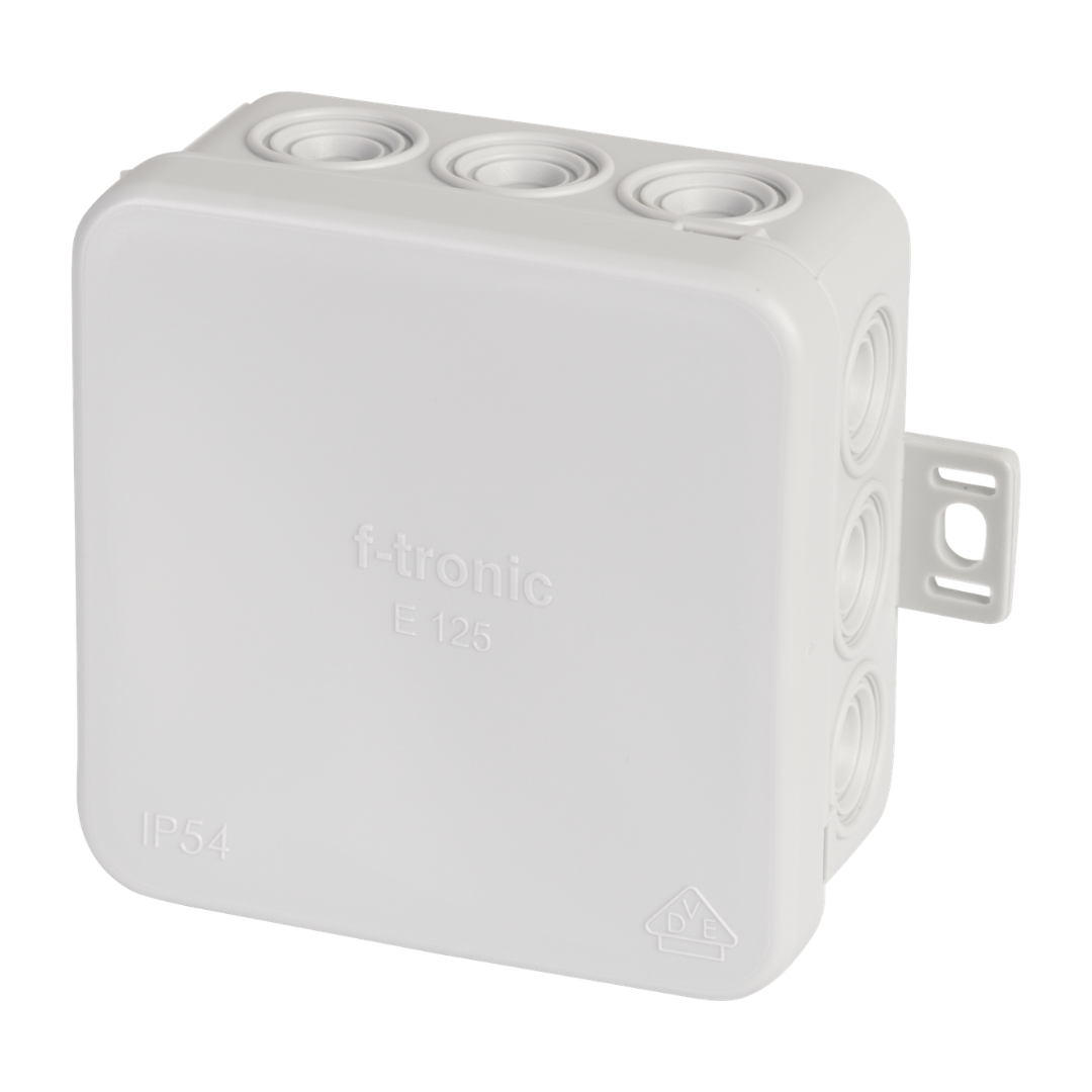 Nozarkārba E125, 75x75x40mm, IP54, F-tronic