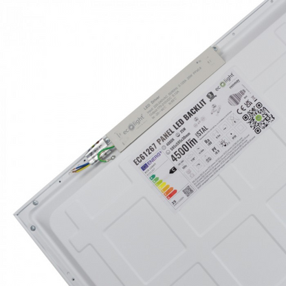 LED panelis / gaismeklis 25W, 595x595x30mm, 4500lm, 4000K, Backlit, ECOLIGHT