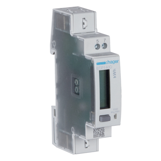 Elektro enerģijas skaitītājs, 1-fāzes, tiešā slēguma, 40A, MID, HAGER