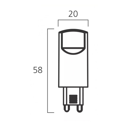 LED spuldze G9, 3.8W, 470lm, 2700K, 220-240V, Syltech (Sylvania)