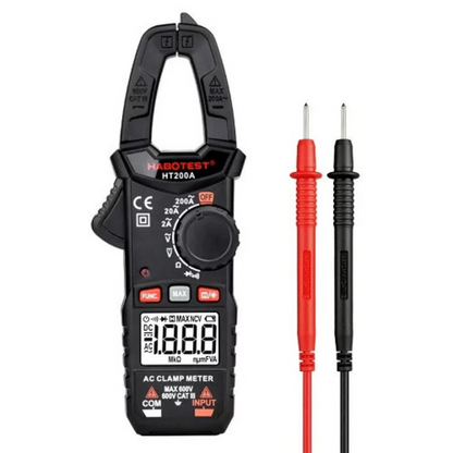 Strāvas mērīšanas knaibles, AC600V/200A, DC600V, HT200A, HABOTEST