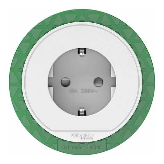 Galdā iebuvējama kontaktligzda (60 mm caurumā), balta, 16A, INS44000, Unica sistēma+, Schneider Electric