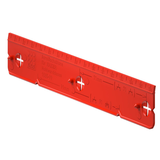 Rīks dobās sienas kārbu caurumu veidne, standartizēta attāluma 71/91 mm