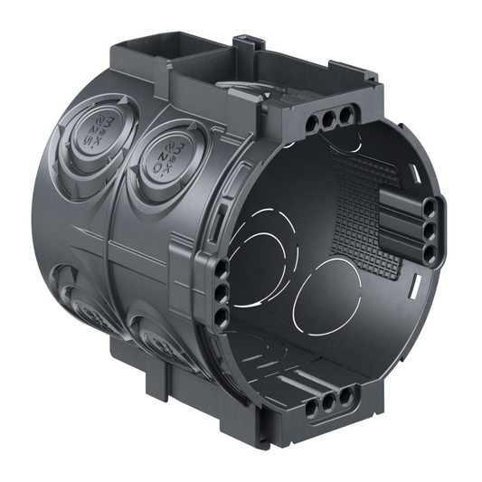 Instalācijas kārba bez skrūvem, savienojama, dziļa, Ø60mm, H66mm, Kaiser