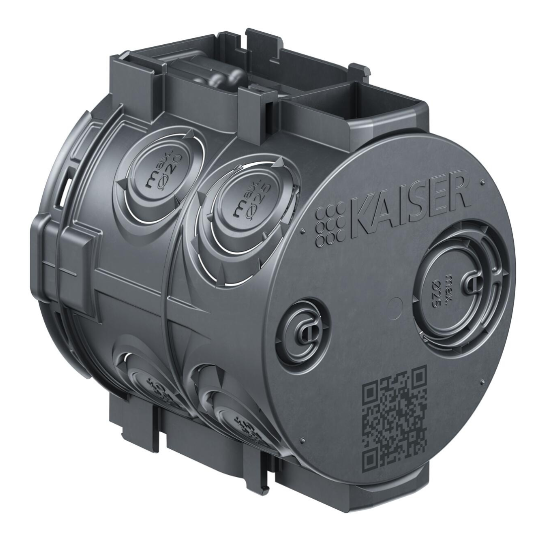 Instalācijas kārba bez skrūvem, savienojama, dziļa, Ø60mm, H66mm, Kaiser