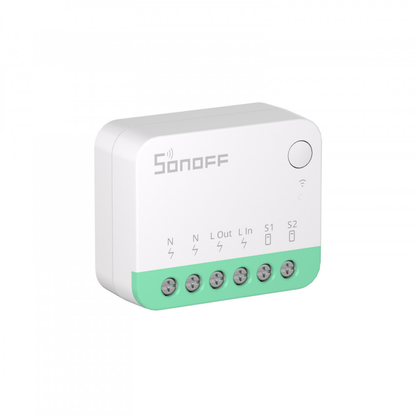 Viedais WiFi slēdzis, 1 kanāls, savietojams ar matricu, 10A, AC 100-240V, 2400W, SONOFF