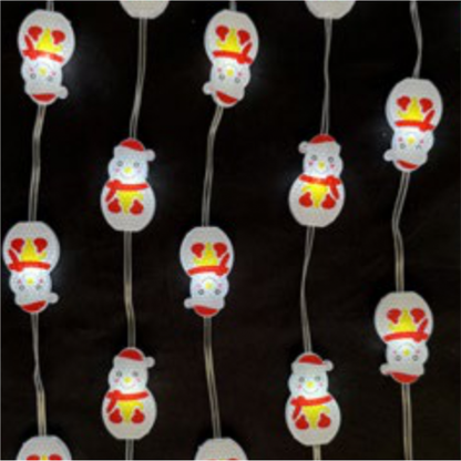 LED ziemassvētku virtene, Magic lights, 50 LED, 6500K, Snowman, 5m, DC5V, IP65/IP20, Bluetooth