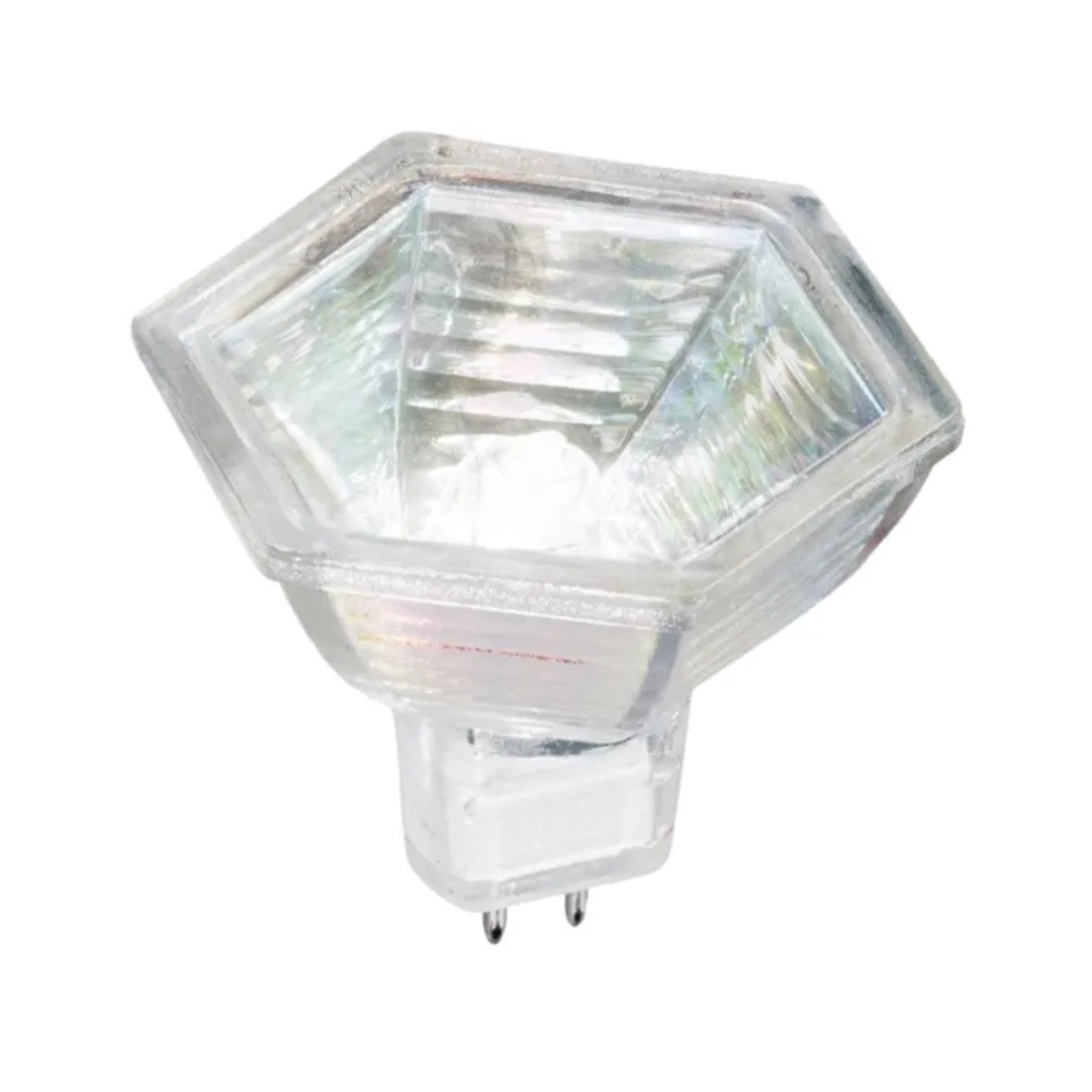 Halogēna spuldze MR16, sešstūra, GU5.3, 20W, 3000K, 12V, 206lm, Hexagon, Patron