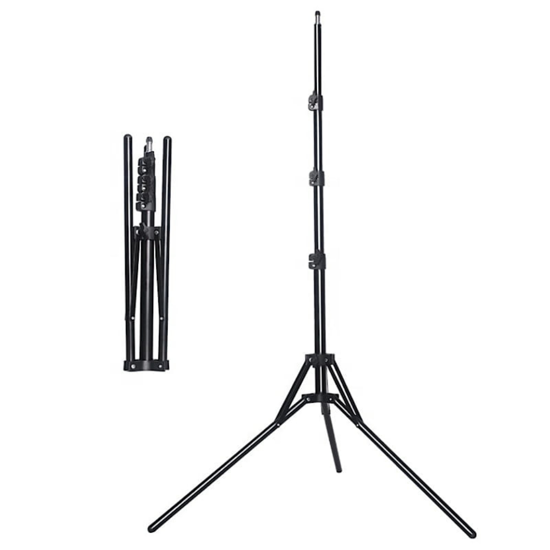 LED gredzena lampa MITOYA, komplekts, MTY18C BALTA 45cm + F200 statīvs